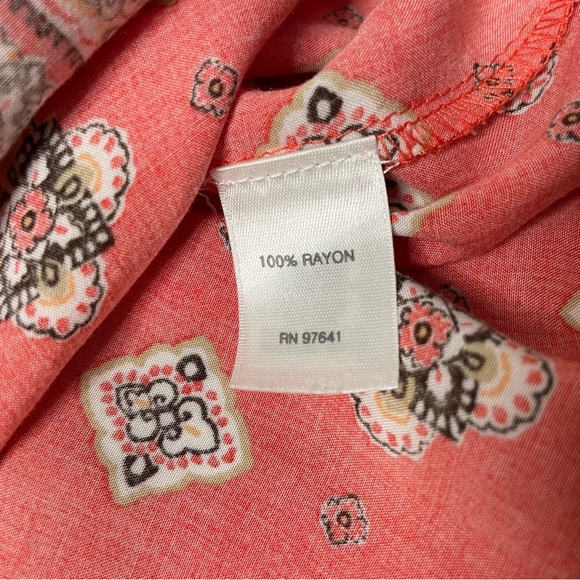 J Jill Medallion mixed print sleeveless top - Picture 5 of 8